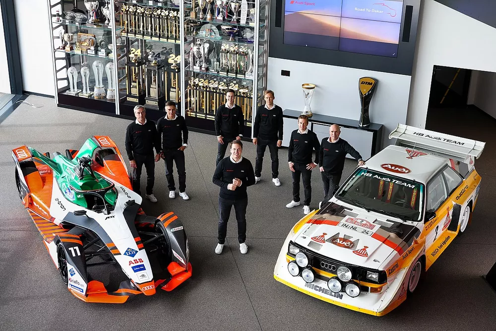 Carlos Sainz, Lucas Cruz, Emil Bergkvist, Mattias Ekstr&ouml;m,   &Eacute;douard Boulanger, St&eacute;phane Peterhansel, Julius Seebach, Audi Sport