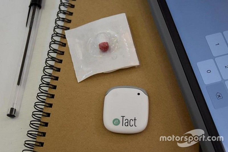 Píldora Body Cap junto al sistema eTrack