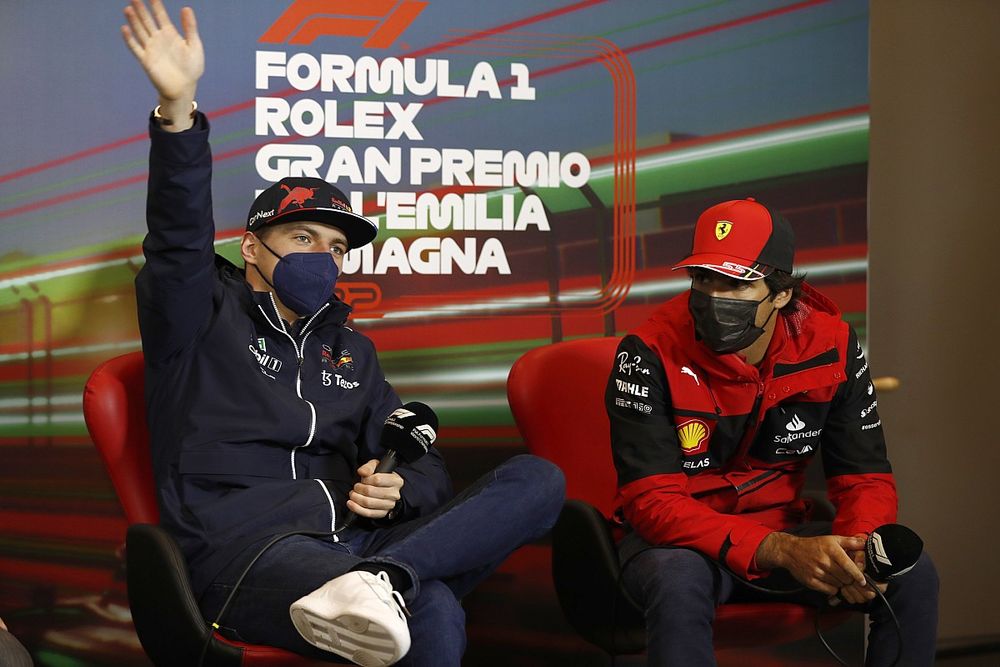 Max Verstappen, Red Bull Racing Carlos Sainz Jr, Ferrari