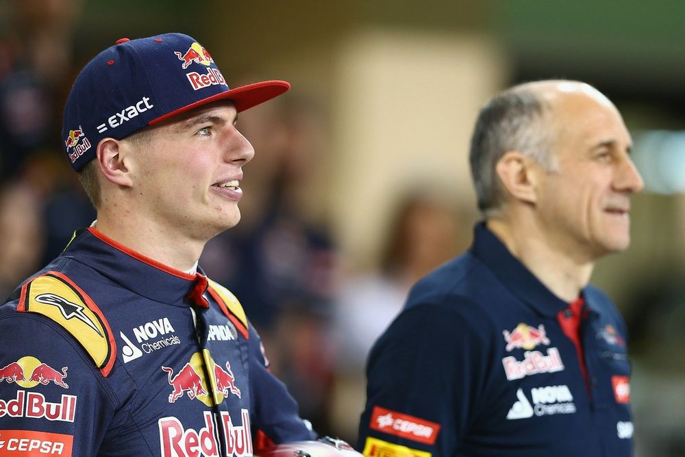 Max Verstappen, Scuderia Toro Rosso,  Franz Tost, Scuderia Toro Rosso Team Principal 