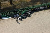 VIDEO: el fuerte accidente de Antonelli en la FP1 del GP de Italia