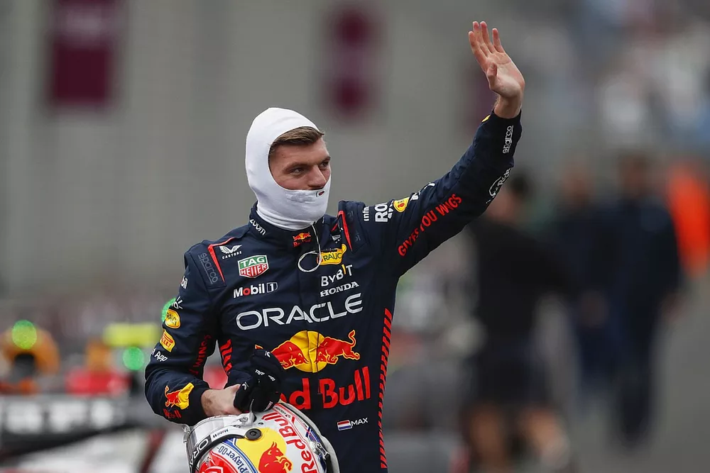 Le poleman Max Verstappen, Red Bull Racing 