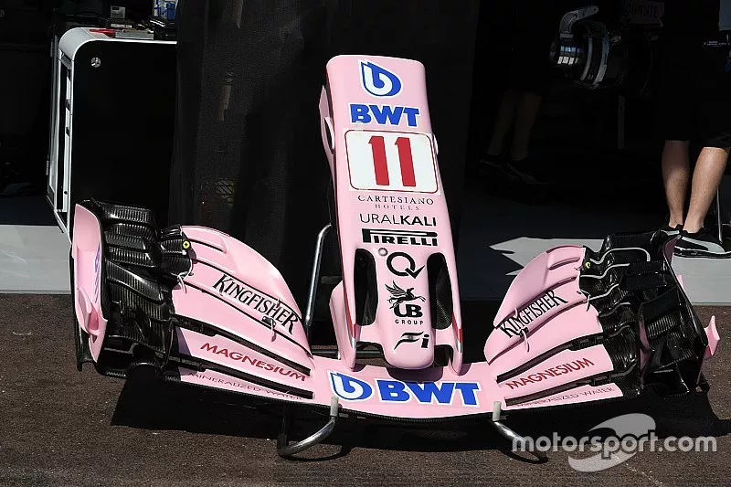 Force India VJM10 neus en voorvleugel