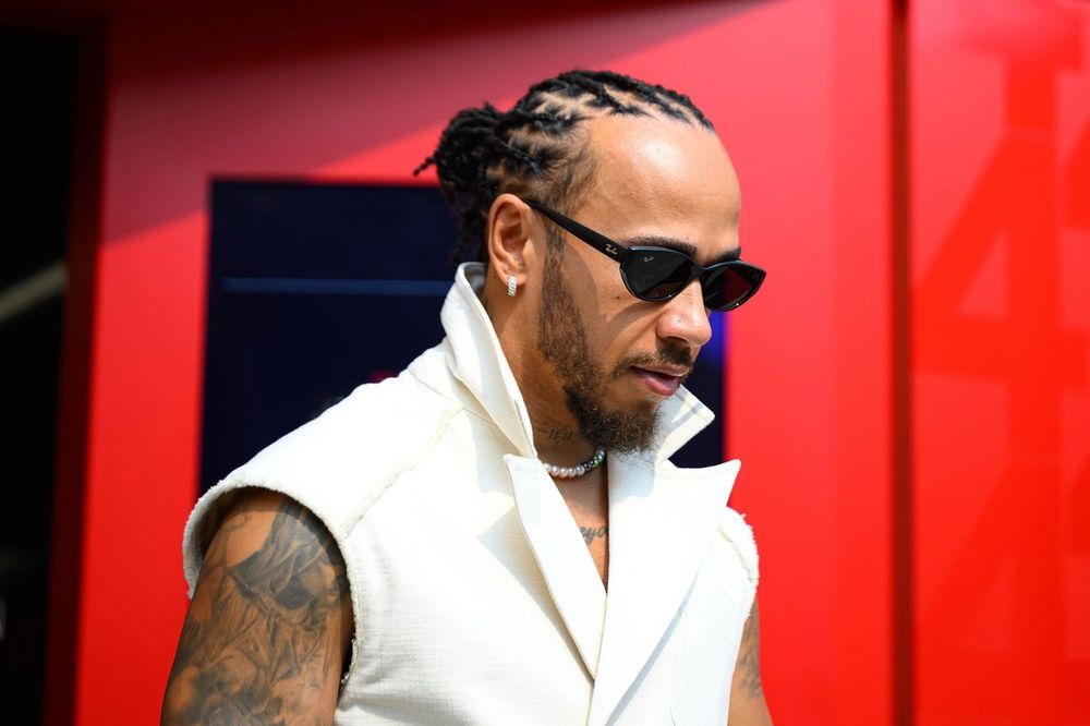 Lewis Hamilton caps debut Ferrari season with custom Dior and $1.3M watch in Abu Dhabi
