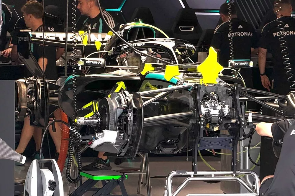 Detalle del Mercedes W17