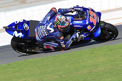 Vinales ends Valencia test on top despite crash