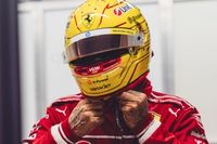 Hamilton choca en Barcelona: sale ileso pero daña el Ferrari