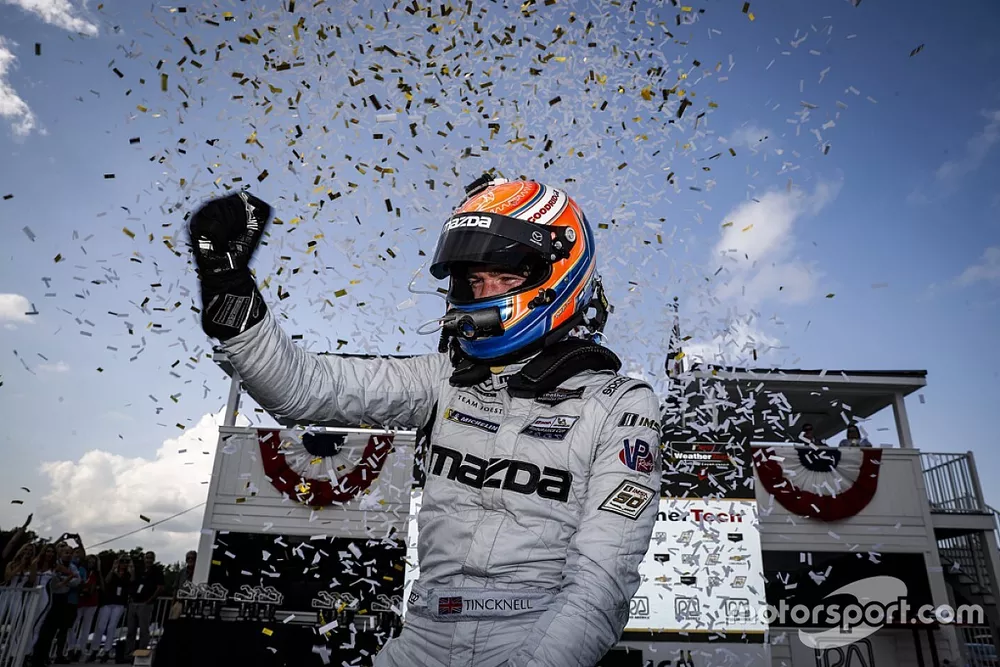 Race Winner #55 Mazda Team Joest Mazda DPi, DPi: Harry Tincknell