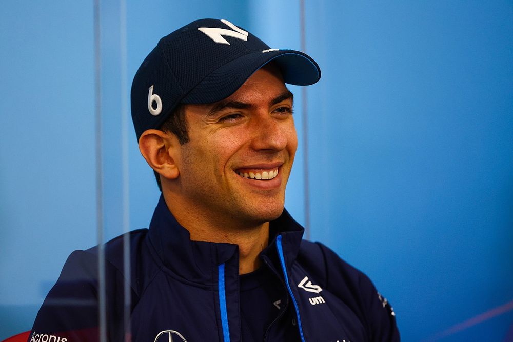 Nicholas Latifi, Williams Racing, in the press conference