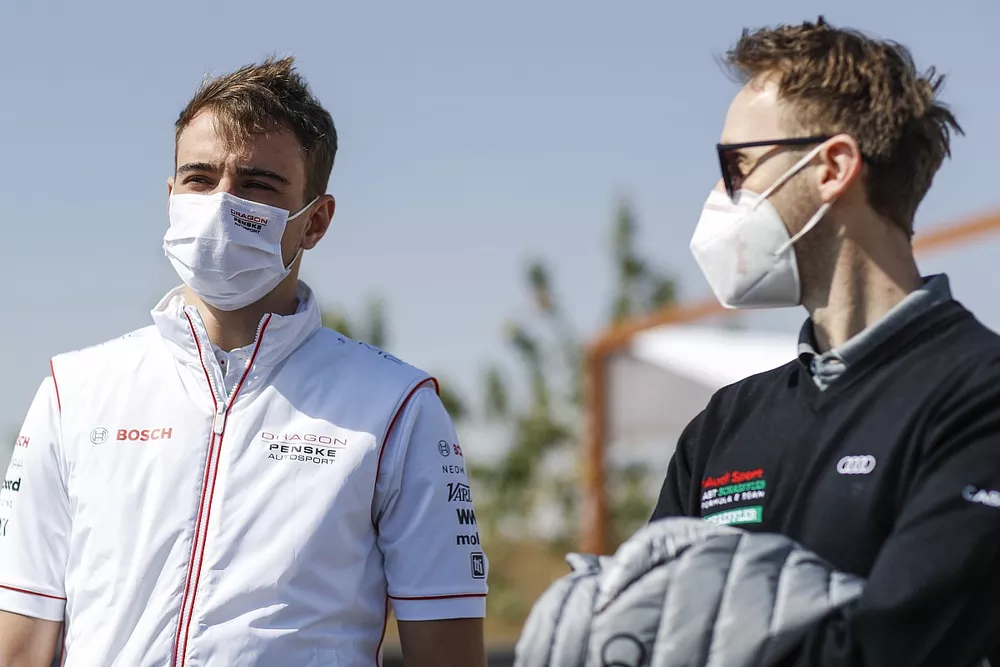 Nico Muller, Dragon Penske Autosport, Rene Rast, Audi Sport ABT Schaeffler 