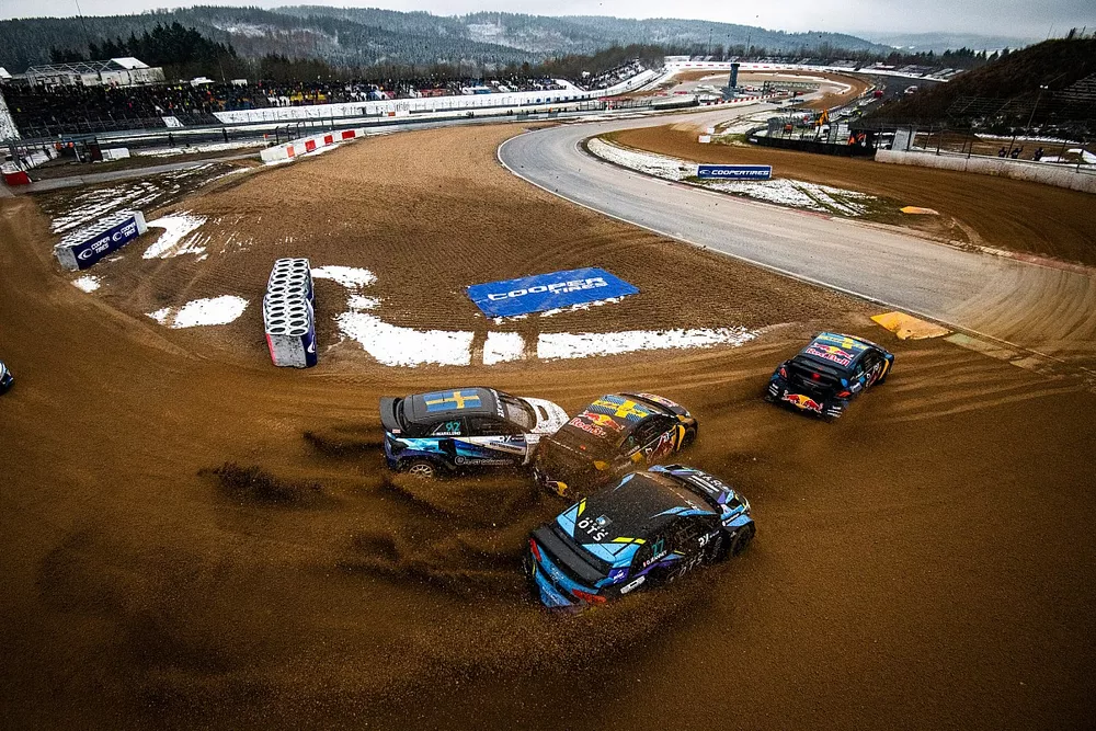 Anton Marklund, Hedstr&ouml;ms Motorsport Hyundai i20, Kevin Hansen, Hansen World RX Team Peugeot 208, Davy Jeanney, Hyundai i20