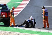 Una tapa de drenaje suelta demora la clasificación en Portimao