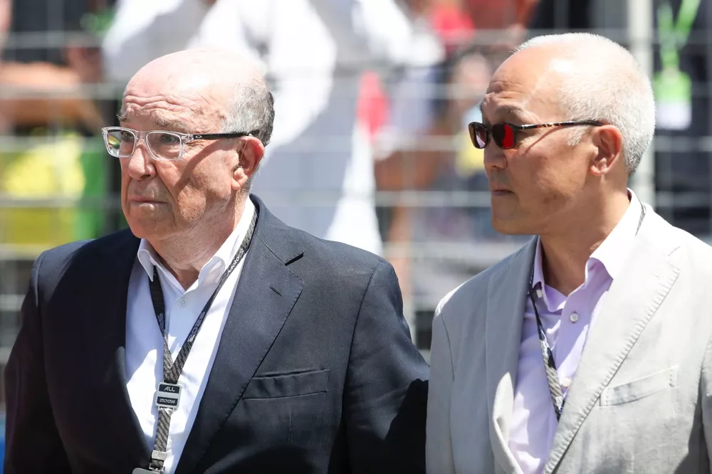Carmelo Ezpeleta and Derek Chang on the grid together.