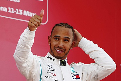 Hamilton szelfis videója, rögtön a győzelme után