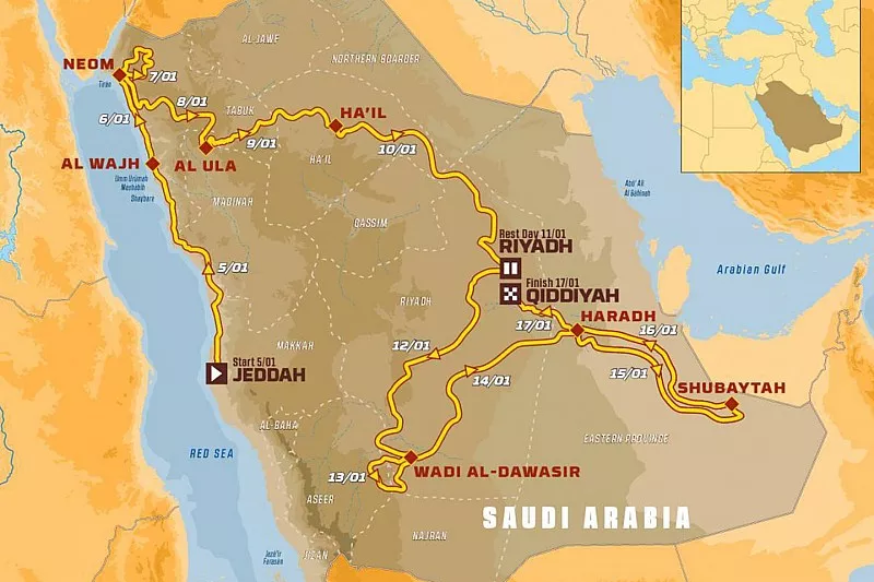 مسار رالي داكار 2020