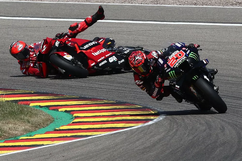 La chute de Francesco Bagnaia, Ducati Team 