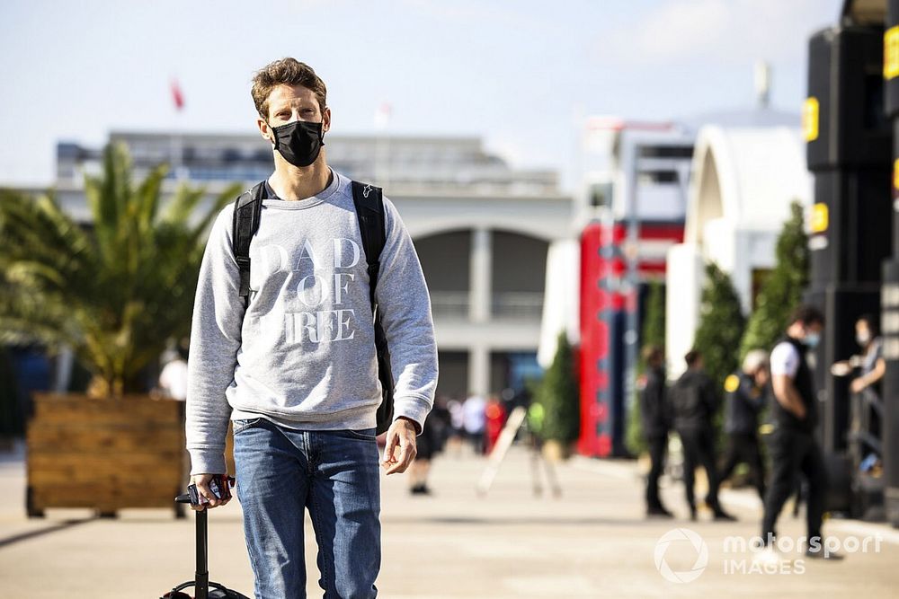 Romain Grosjean, Haas F1 in the paddock