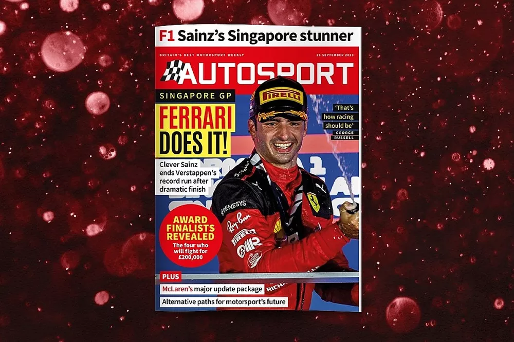21 September Autosport magazine cover