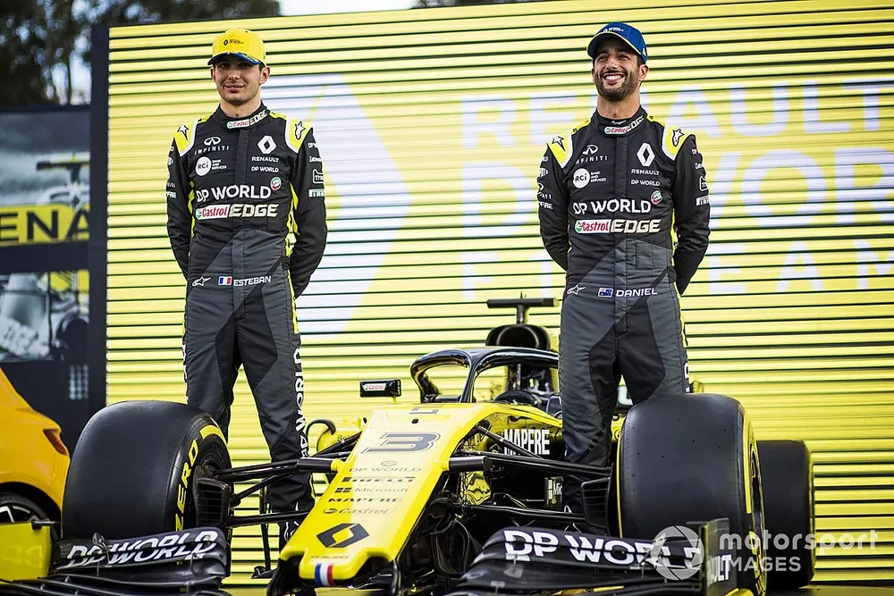 Esteban Ocon, Renault F1 Team e Daniel Ricciardo, Renault F1 Team