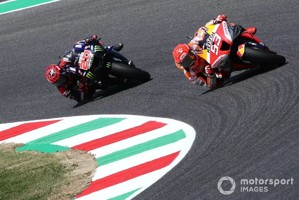 Marc Marquez, Repsol Honda, Team Fabio Quartararo, Yamaha Factory Racing