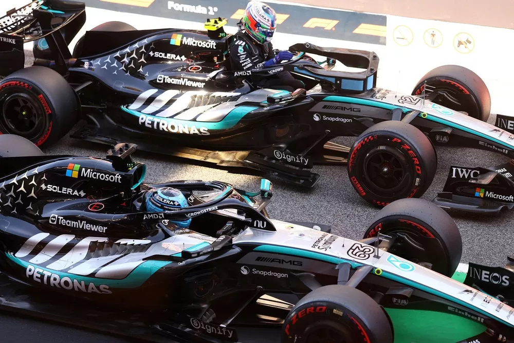 George Russell, Mercedes; Andrea Kimi Antonelli, Mercedes
