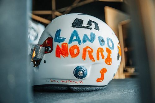 Norris to use helmet designed by six-year-old 