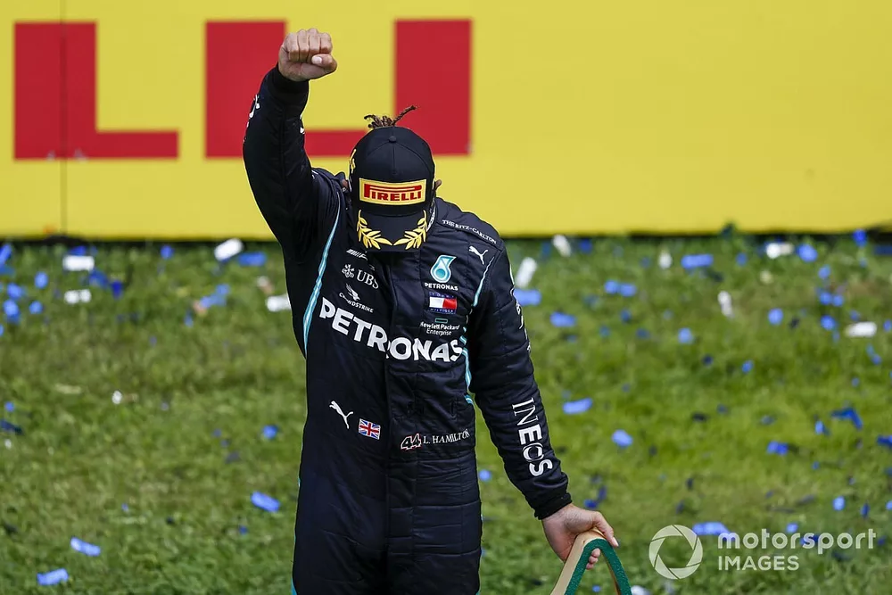 Race winner Lewis Hamilton, Mercedes-AMG