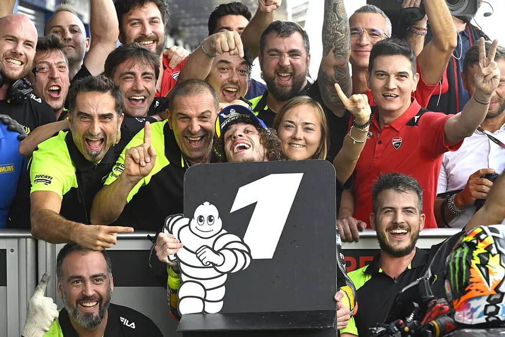 Le poleman Marco Bezzecchi, VR46 Racing Team