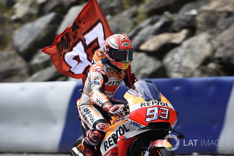 Marc Márquez se ve optimista con la lluvia de Silverstone