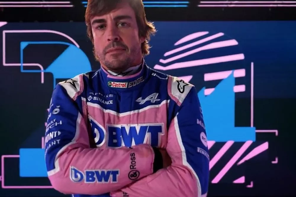 Alonso en el vídeo de introducción de la F1 2022