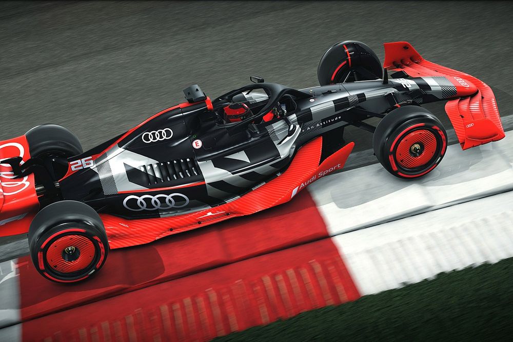 Showcar with Audi F1 launch livery
