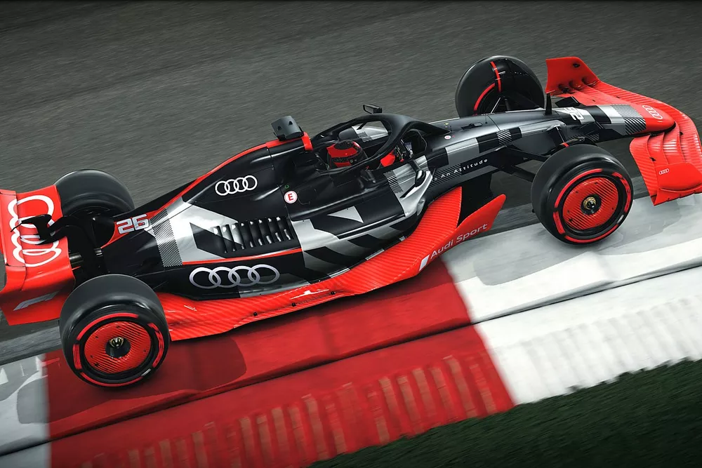 Showcar with Audi F1 launch livery
