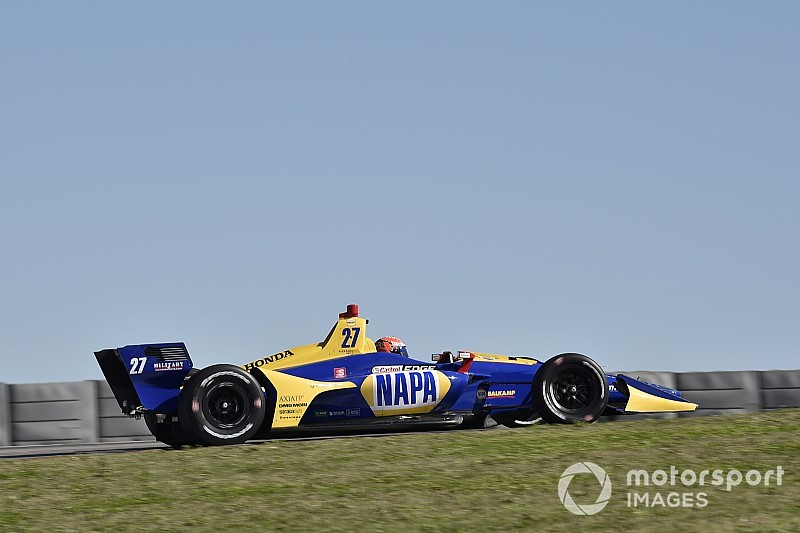 Rossi logra el mejor tiempo en el día final del Spring Training de IndyCar