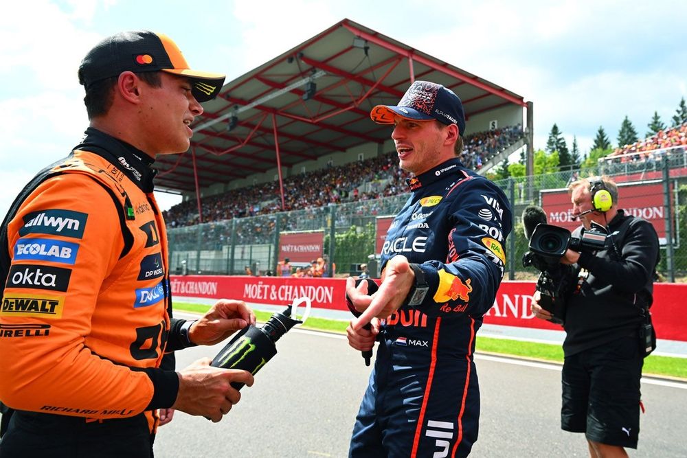 Lando Norris, McLaren, Max Verstappen, Red Bull Racing