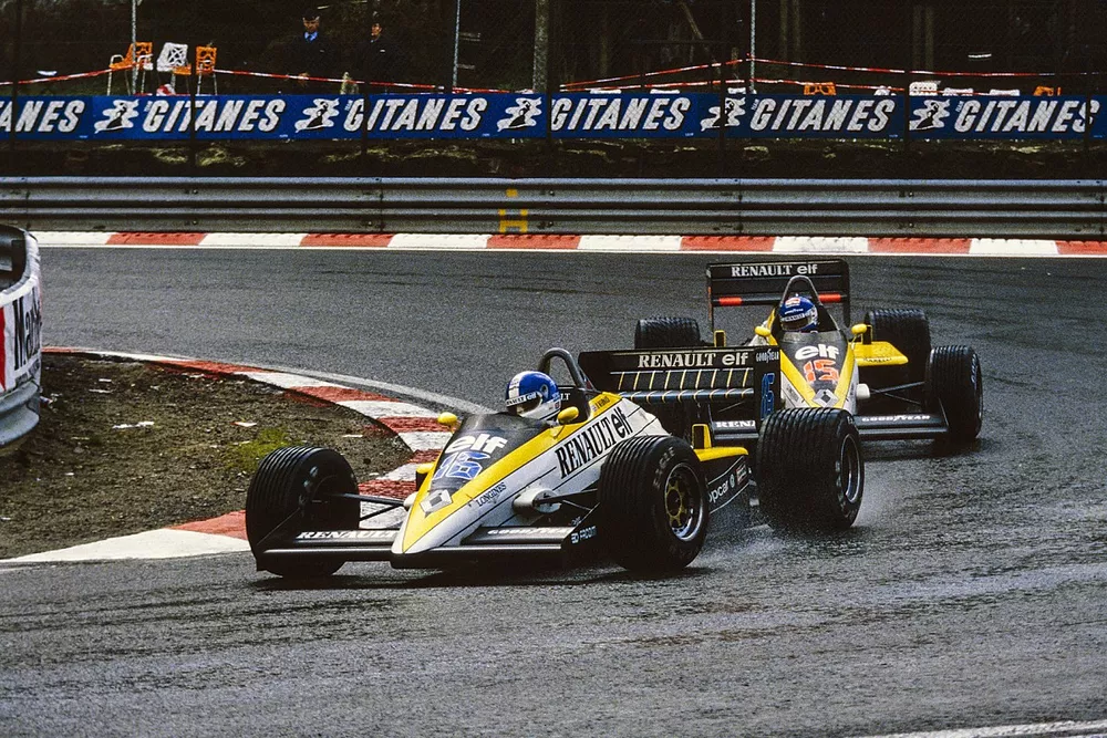 Derek Warwick, Renault RE60B, Patrick Tambay, Renault RE60B