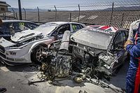 Huff and Bennani's VWs written off in Portugal crash