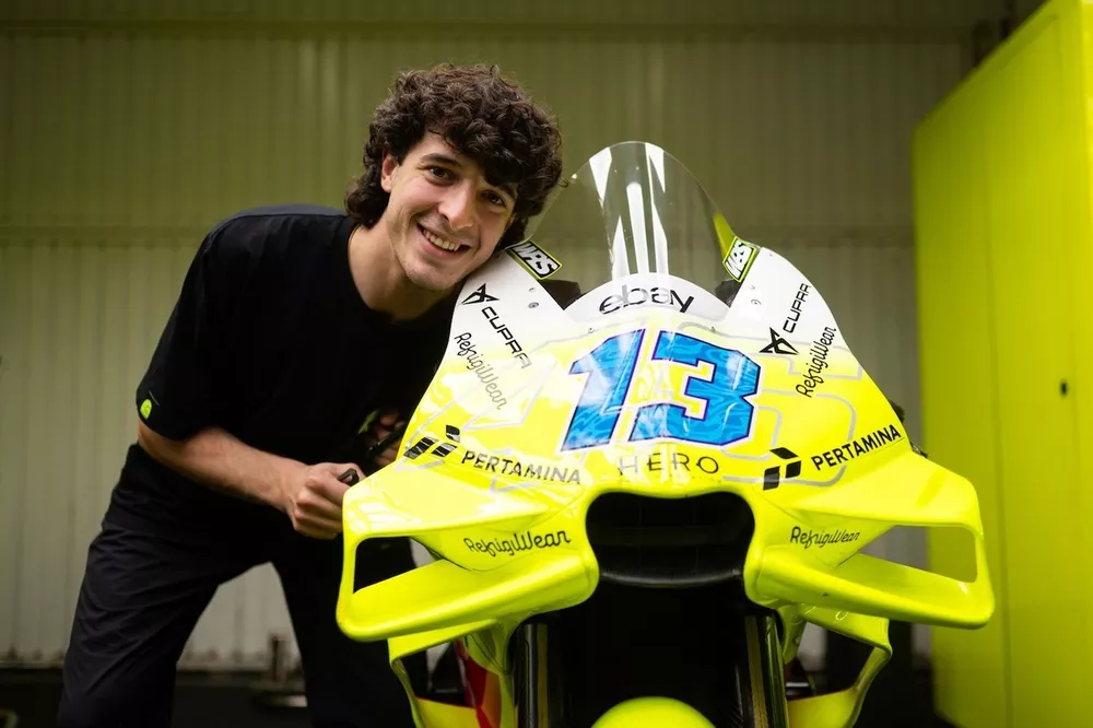 Celestino Vietti prova la MotoGP del Pertamina Enduro VR46 Racing Team nei test di Valencia