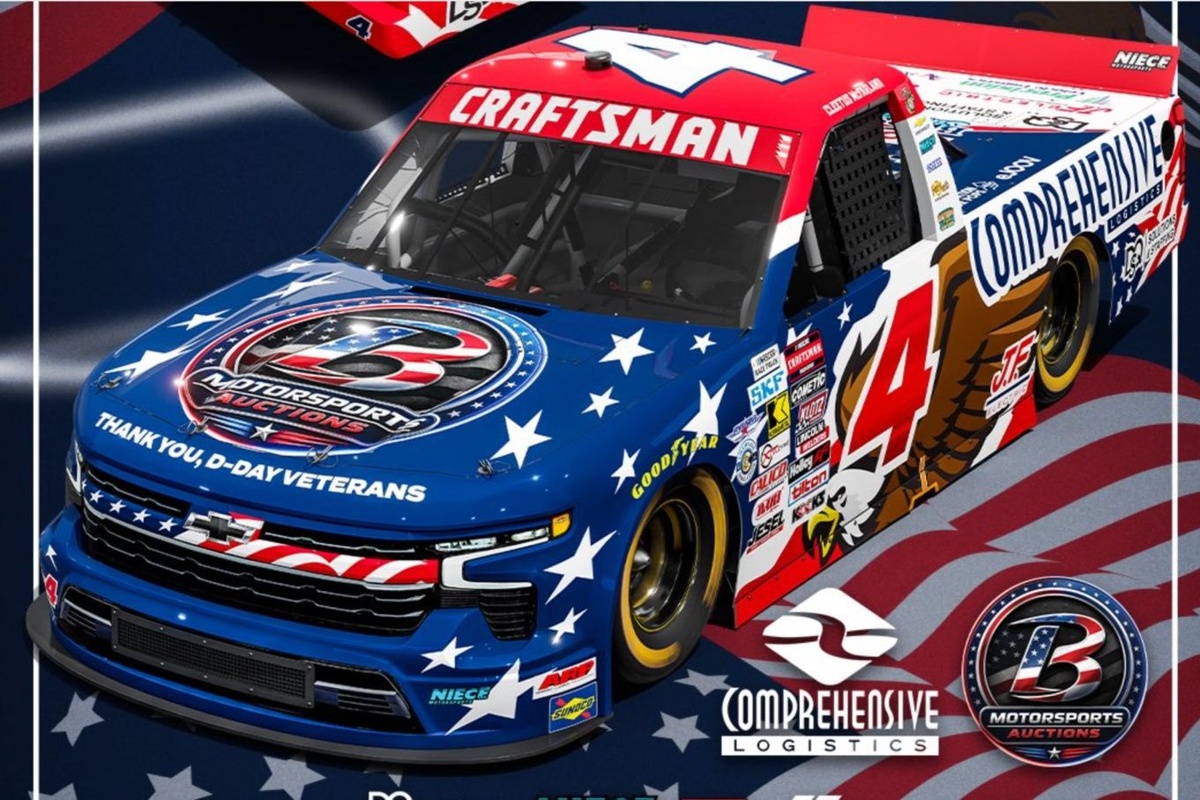 Cleetus McFarland to run bald eagle paint scheme in Michigan NASCAR Truck start