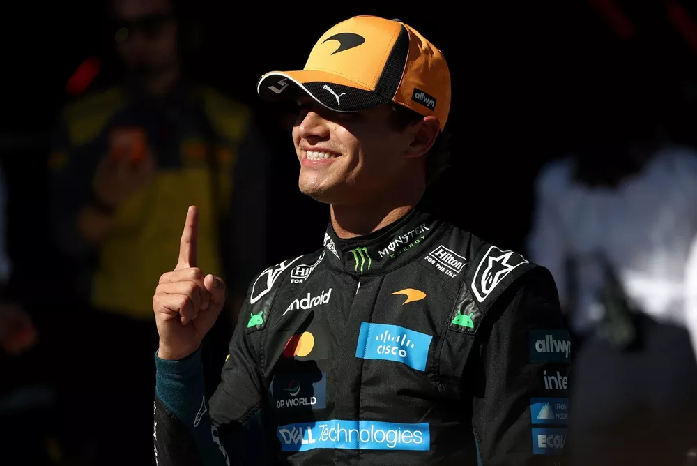 Polesitter Lando Norris, McLaren