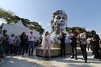 'Nuestro Senna', la escultura en honor a Ayrton Senna expuesta en Brasil