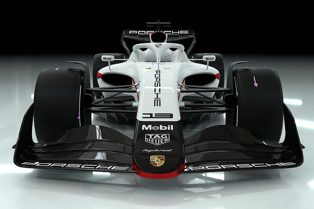 Porsche F1 car render