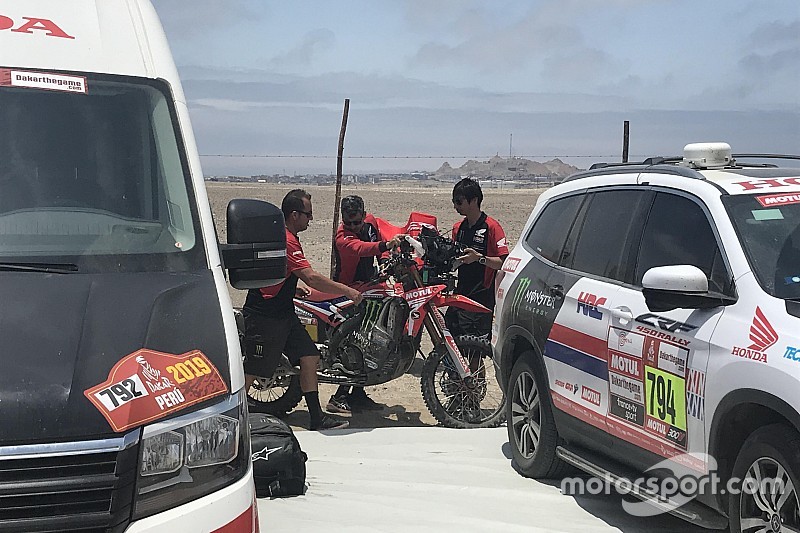 70 metros de cuerda para recuperar la moto de Barreda cinco días después