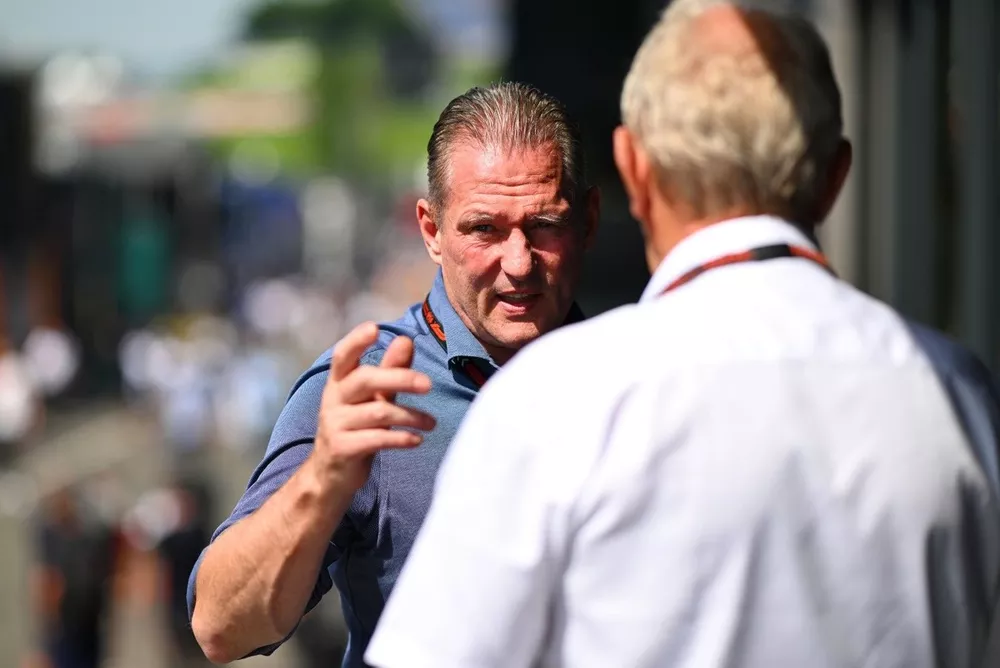 Jos Verstappen, Dr. Helmut Marko, Consultant, Red Bull Racing