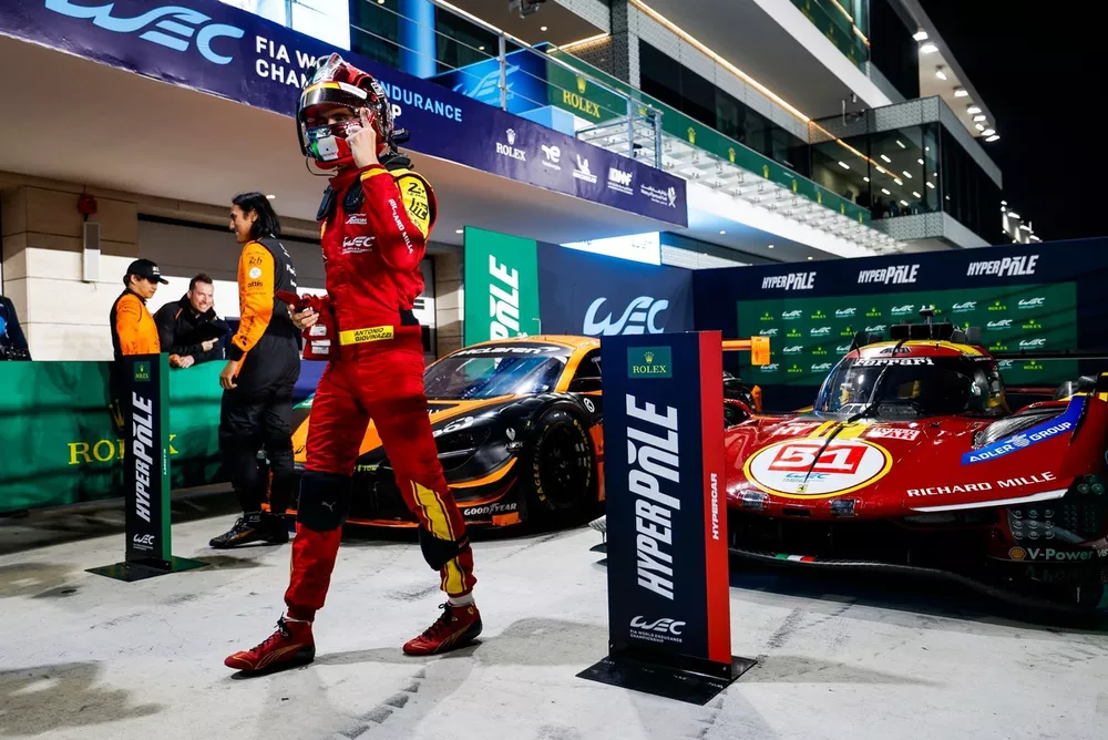 Pole sitter #51 Ferrari AF Corse Ferrari 499P: Antonio Giovinazzi