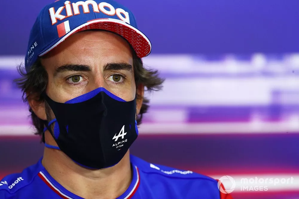 Fernando Alonso, Alpine F1 en conf&eacute;rence de presse