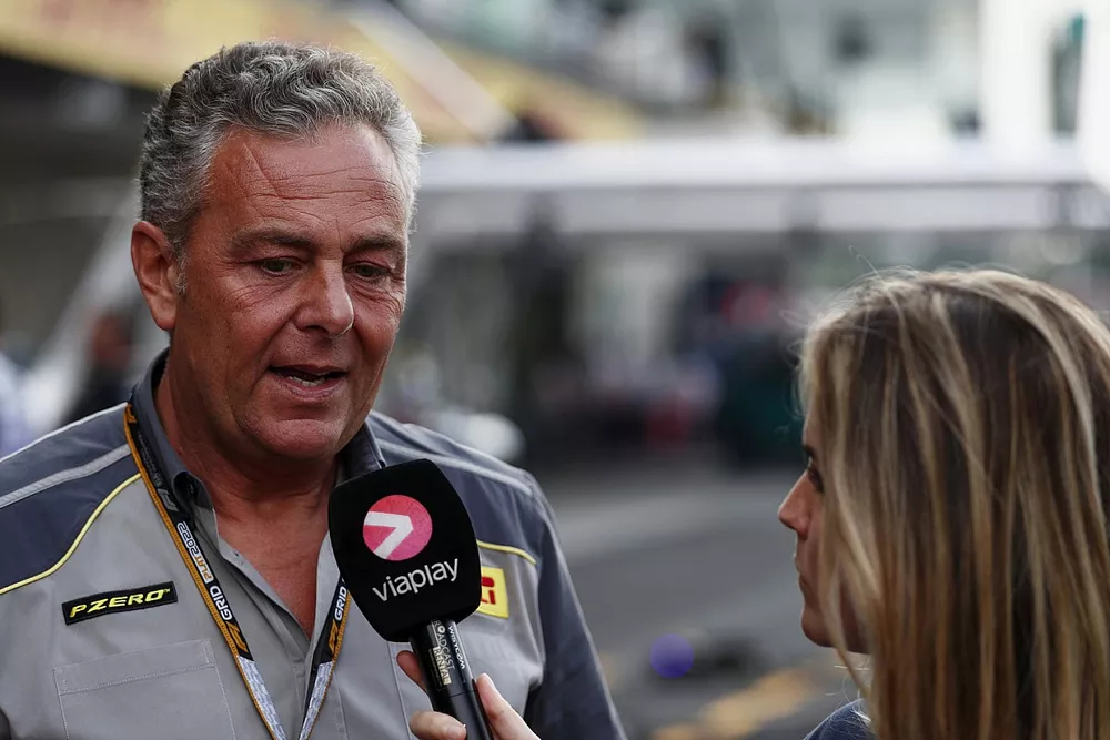 Mario Isola, Racing Manager, Pirelli Motorsport, is interviewed