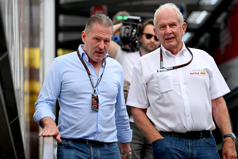 Jos Verstappen, Dr. Helmut Marko, Consultor, Red Bull Racing