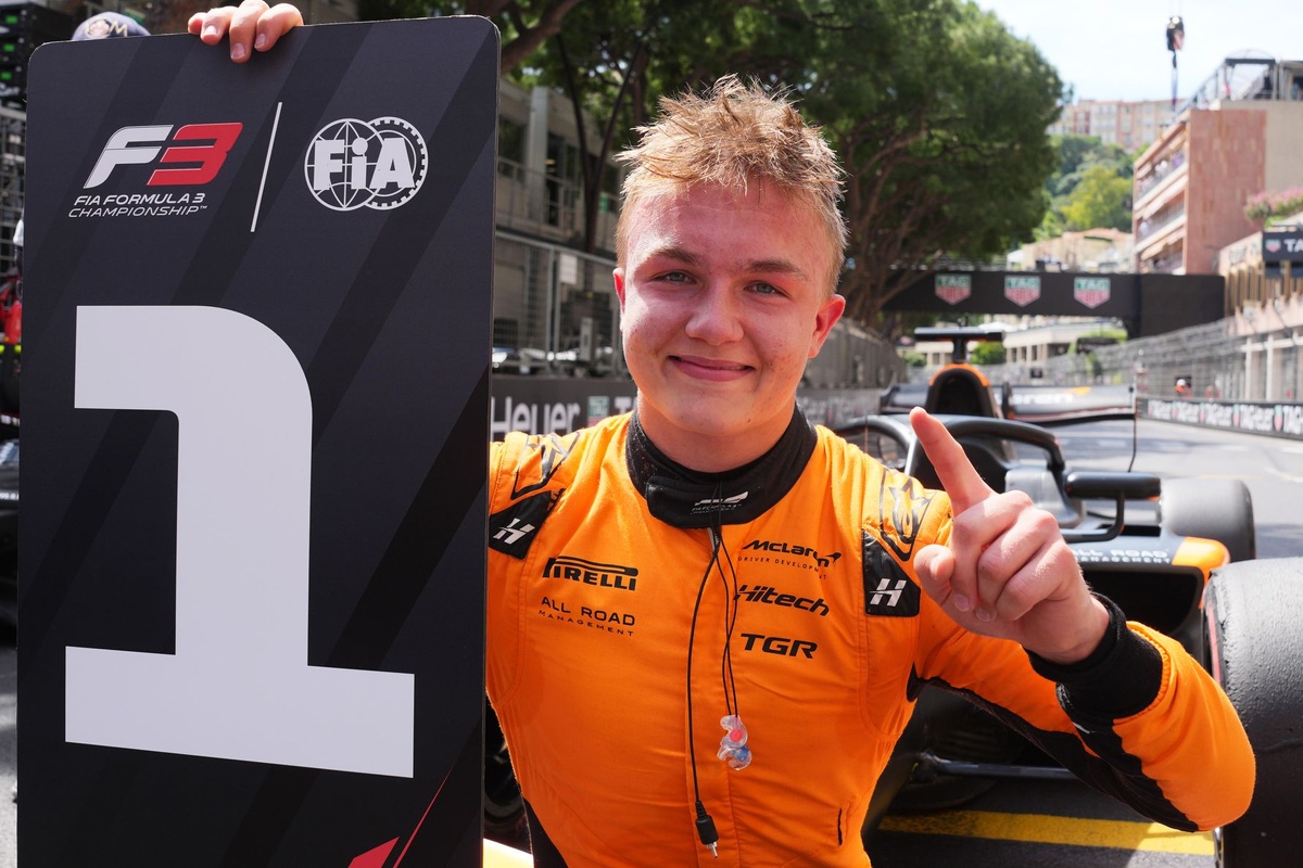 F3 Mónaco: el junior de McLaren Stenshorne se impone al sprint, con Boya 8º 