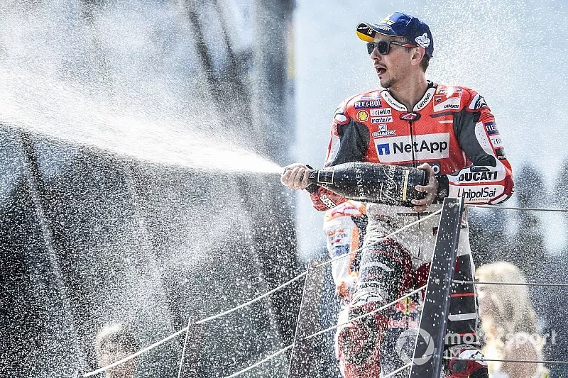 Le vainqueur Jorge Lorenzo, Ducati Team