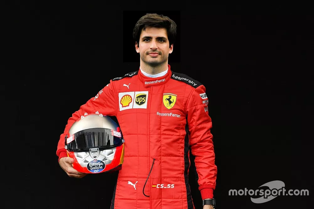 Carlos Sainz in Ferrari-pak